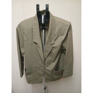 Alfred‎ Dunner  Blazer Womens 14 Long Sleeve Light Green Jacket